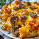 Tater Tot Sausage Breakfast Casserole