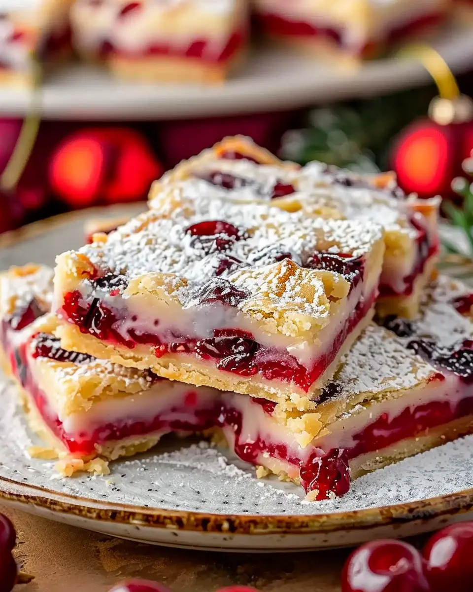 Christmas Cherry Bars: Easy Indulgent Treats for Festive Joy
