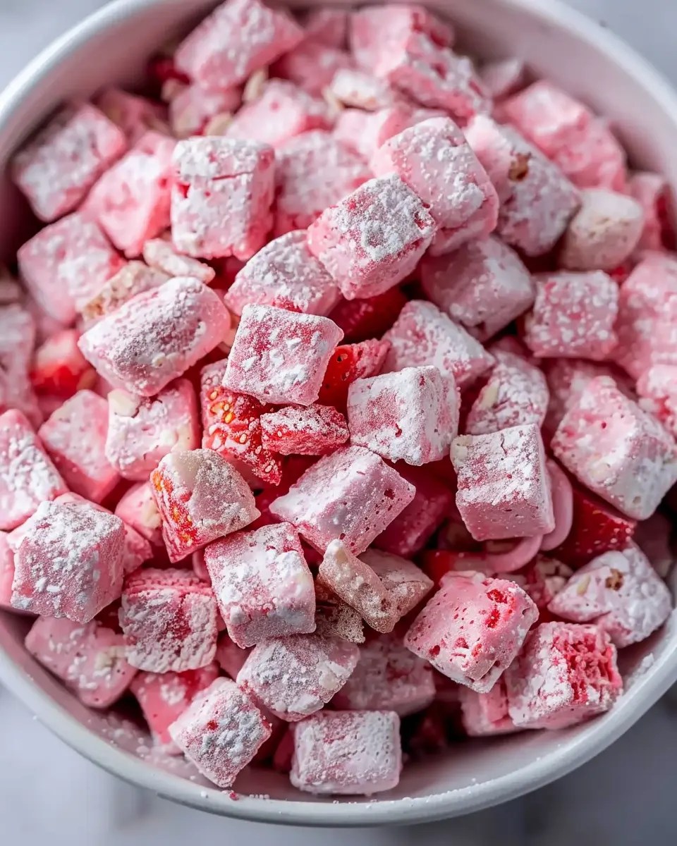 Easy Strawberry Shortcake Puppy Chow: A Sweet and Fun Treat