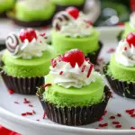 Grinch Mini Cheesecakes