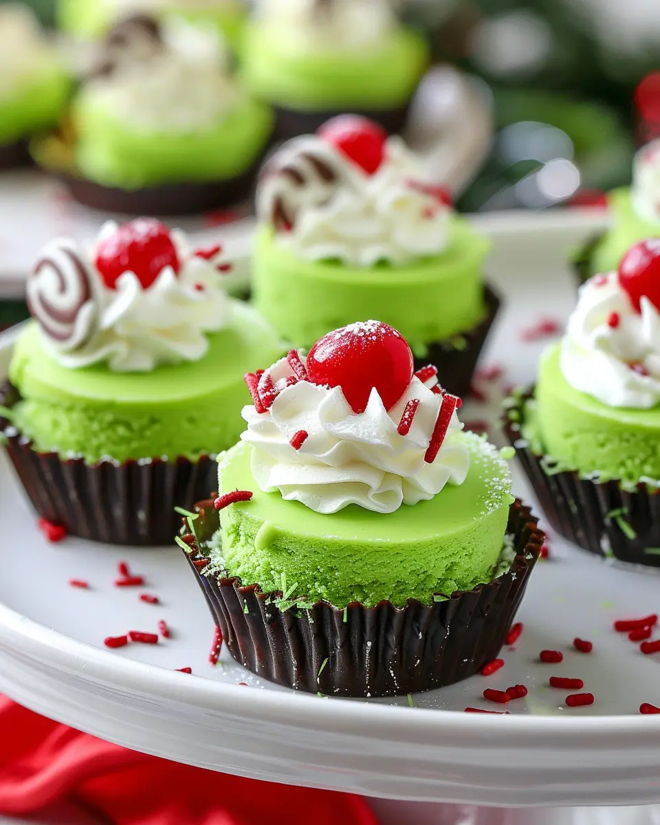 Grinch Mini Cheesecakes: Easy Recipe for a Festive Treat