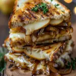 Pear & Apple Grilled Cheese With Caramelized Onions