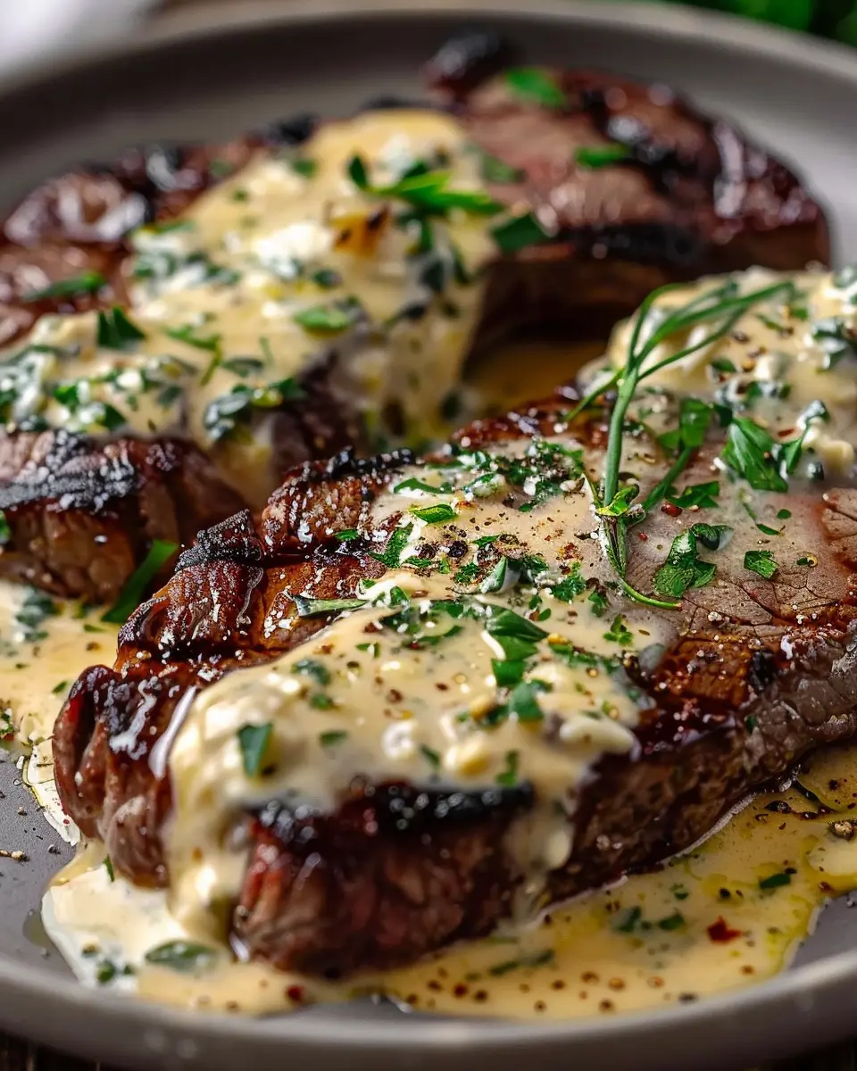 Garlic Butter Steak With Parmesan Cream Sauce: Indulgent Delight