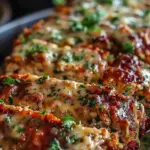 Garlic Parmesan Chicken Meatloaf