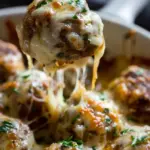 Cheesy French Onion Meatballs