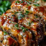 Juicy Garlic Parmesan Chicken Meatloaf | Comfort Food Delight