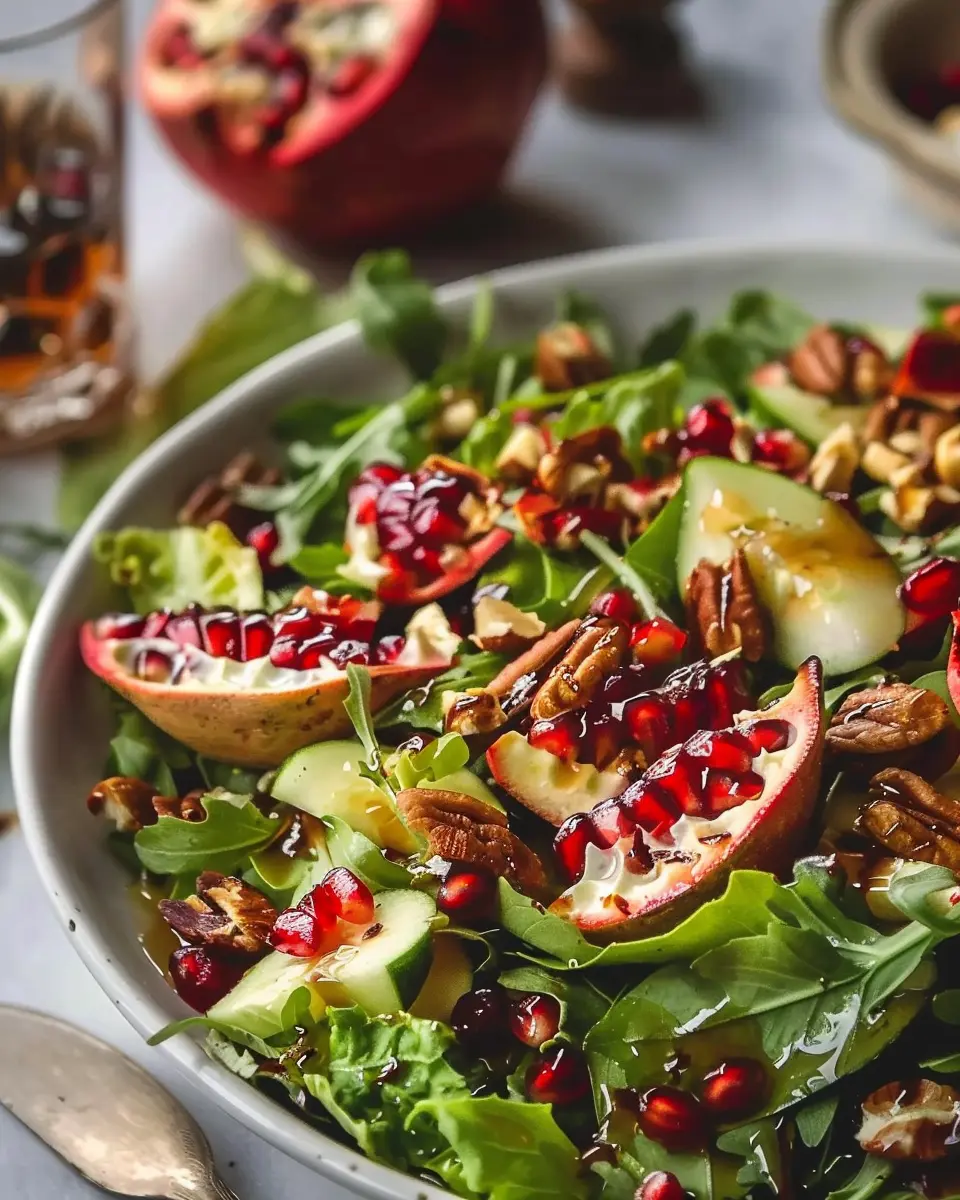 Pomegranate Christmas Salad: Easy Turmeric Turkey Bacon Twist