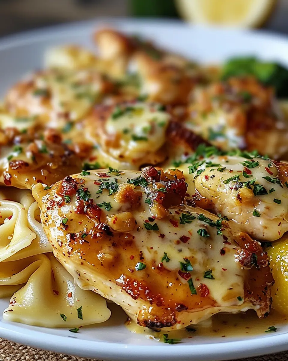 Cowboy Butter Lemon Bowtie Chicken: Easy Family-Friendly Delight