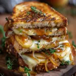 Pear & Apple Grilled Cheese With Caramelized Onions