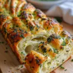 Swirled Garlic Herb and Cheese Bread
