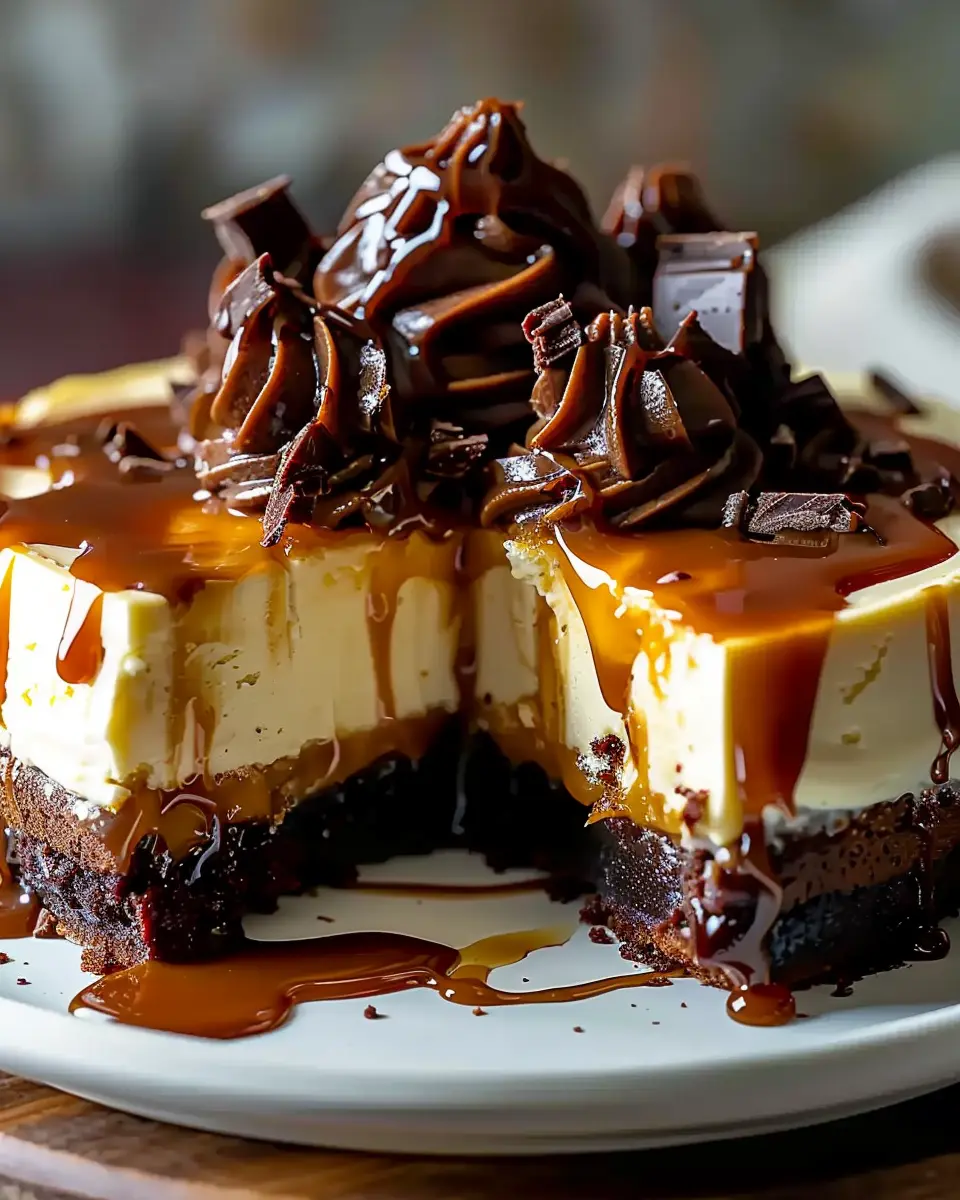 Caramel Brownie Cheesecake: Indulgent Dessert for Home Cooks