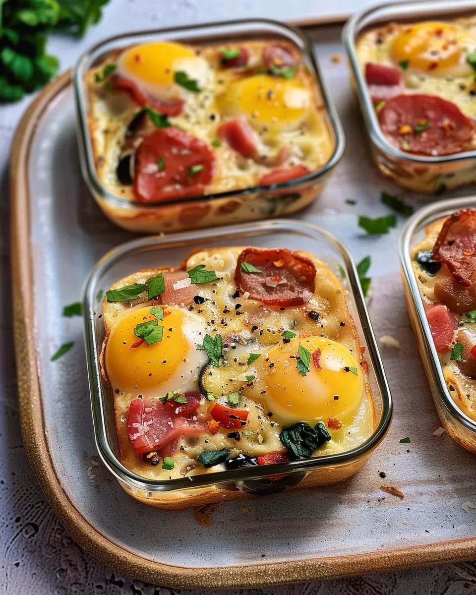 Meal Prep Breakfast Eggs: Easy Recipes with Turkey Bacon and Chicken Ham