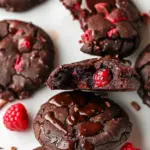 Fudgy Chocolate Cookies with Raspberry
