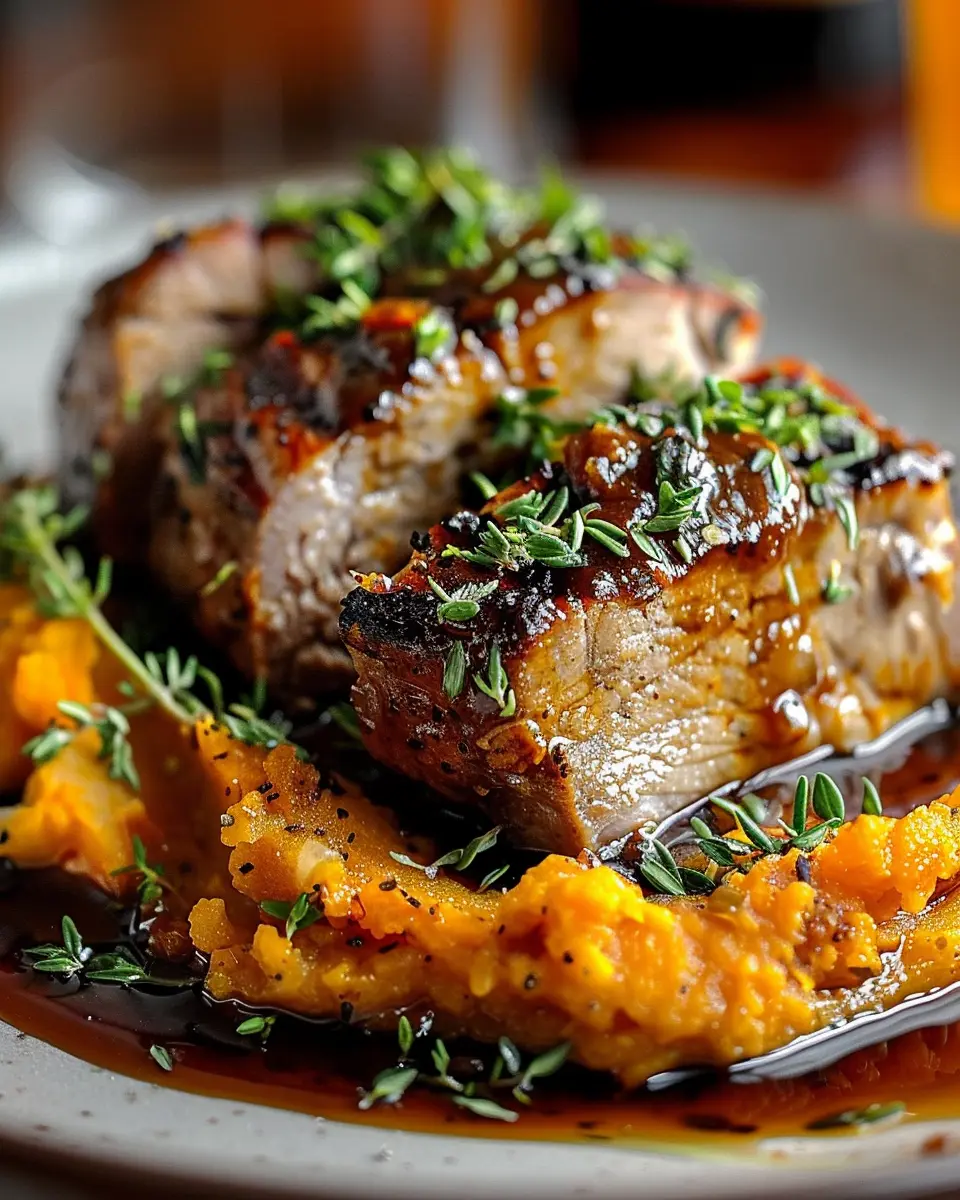 Apple Cider Pork: Easy Recipe with Creamy Mashed Sweet Potatoes