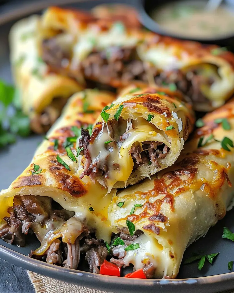 Keto Philly Cheesesteak Rolls: Easy Turkey Bacon &amp; Beef Delight