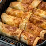 Crispy Air Fryer Apple Pie Taquitos