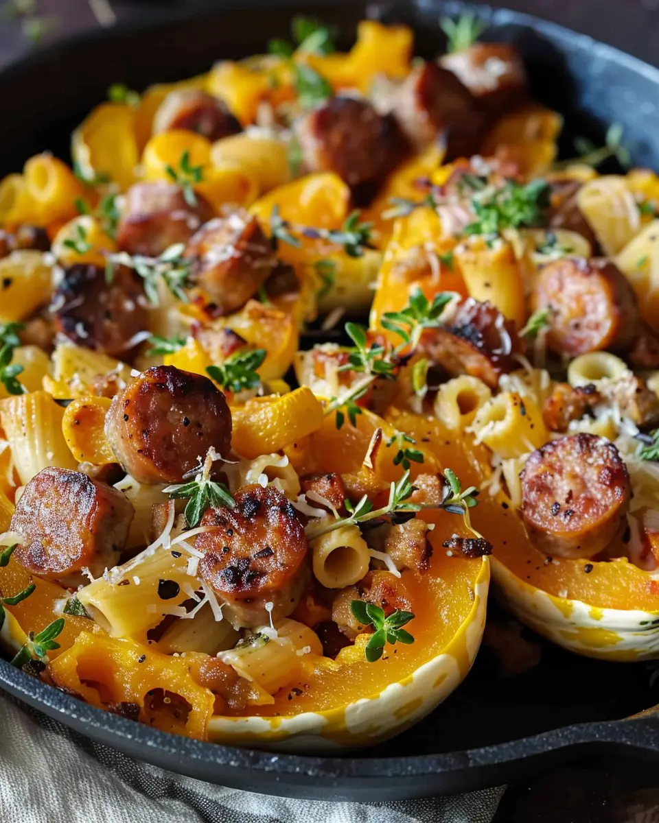 Autumn Sausage Pasta Squash: A Cozy, Easy Fall Delight