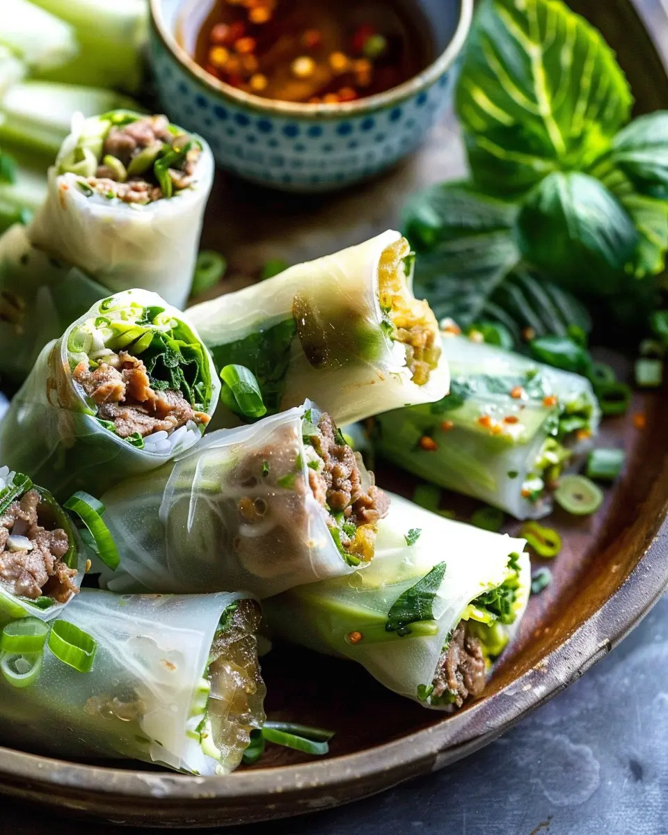 Thai Basil Beef Rolls: Easy, Fresh Flavors for Home Cooking