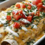 Creamy Queso Chicken Enchiladas