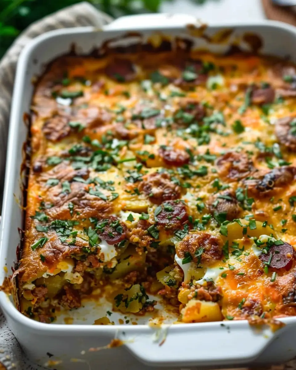 Chorizo &amp; Potato Egg Casserole: A Hearty Breakfast Delight