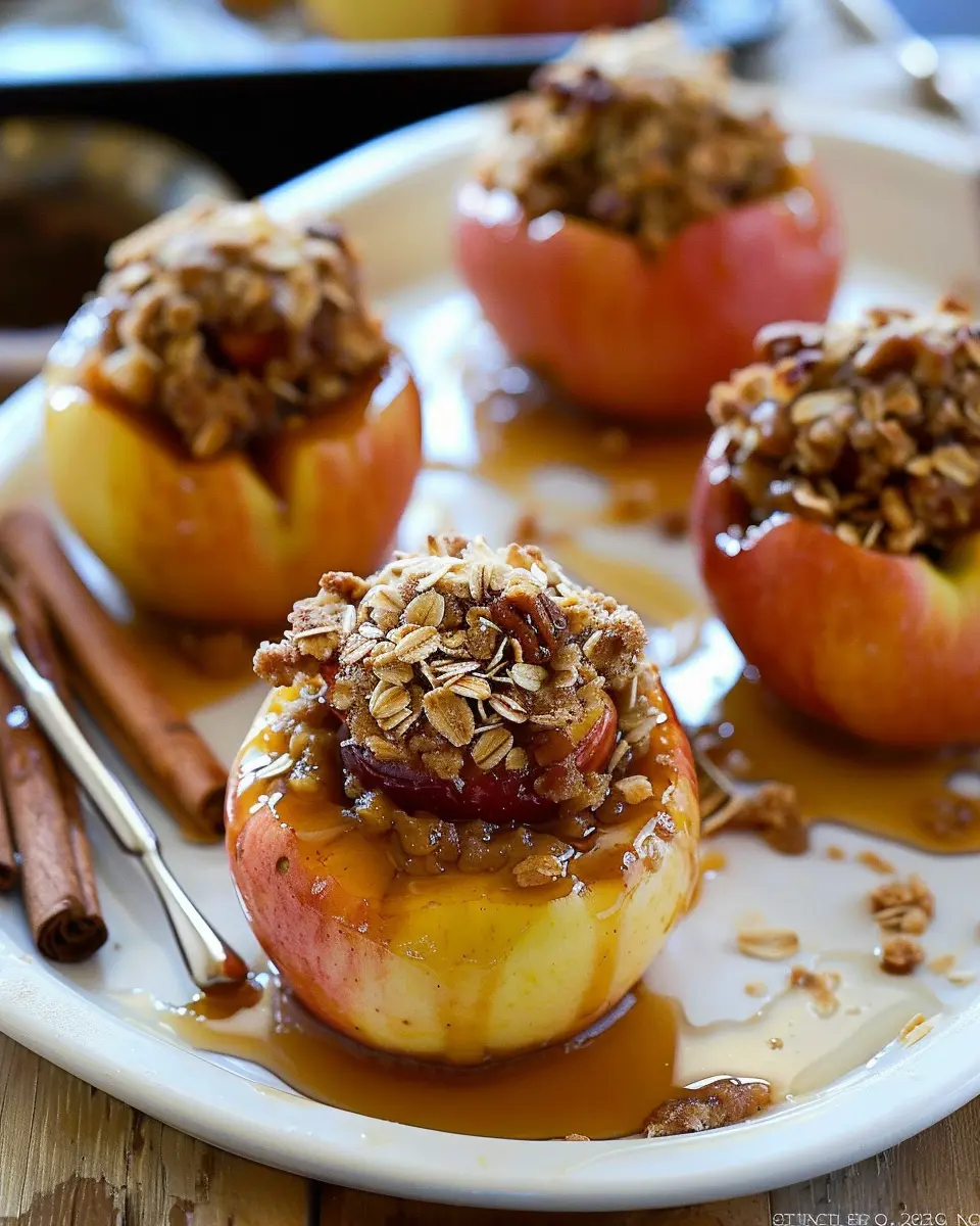 Apple Crisp Stuffed Baked Apples: An Easy, Cozy Delight
