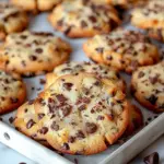 Sweet Chocolate Chip and Toffee Shortbread Cookies