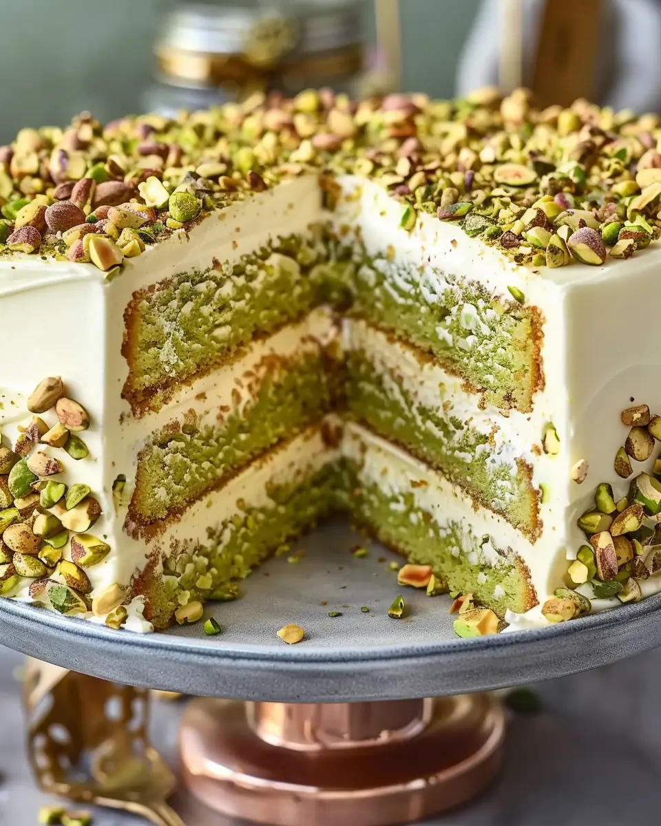 Pistachio Mascarpone Layer Cake: The Best Indulgent Dessert