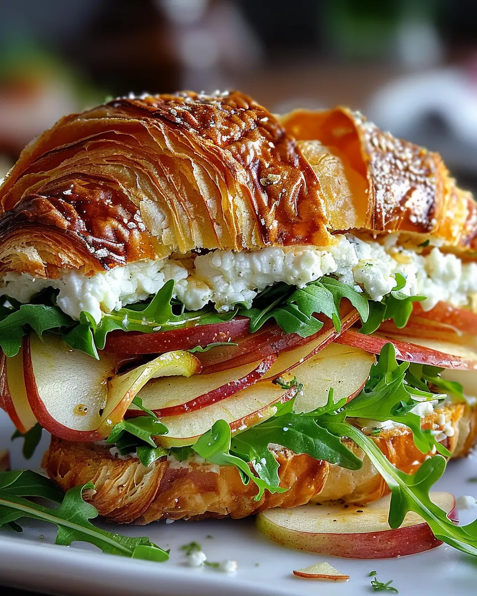 Apple & Goat Cheese Croissant Sandwich