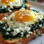 Spinach and Feta Egg Toast