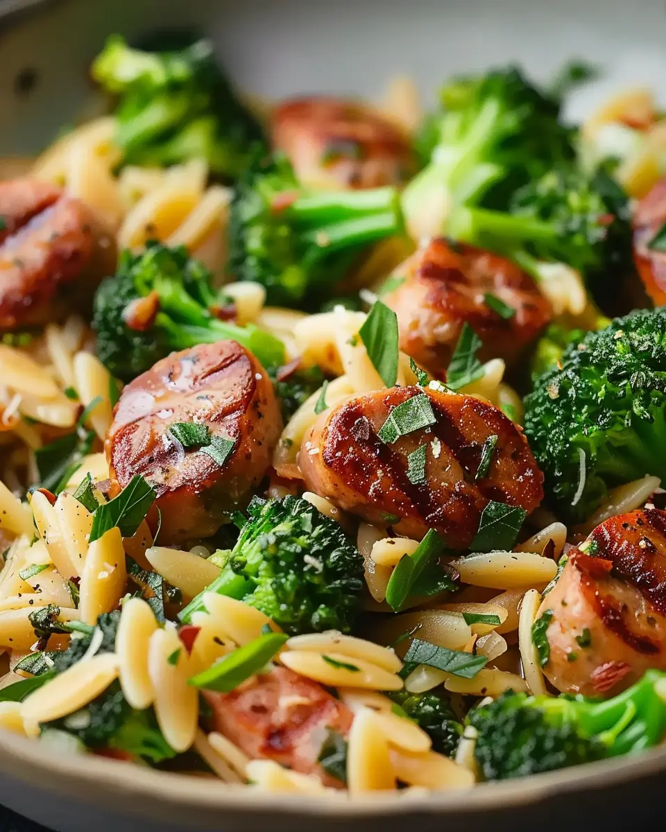 Chicken Sausage and Broccoli Orzo: A Deliciously Easy Comfort Meal