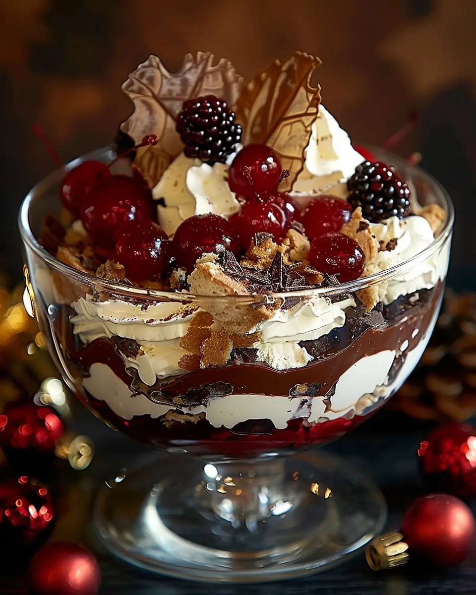 Black Forest Trifle for Christmas: A Decadent Family Delight