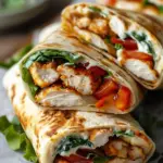 Crispy Air Fryer Chicken & Mozzarella Wraps