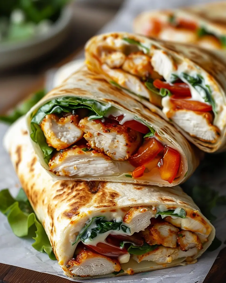 Crispy Air Fryer Chicken &amp; Mozzarella Wraps: Easy and Delicious