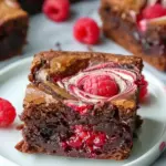 Decadent Raspberry Swirl Brownies