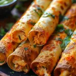 Crunchy Oven-Baked Chicken Taquitos Recipe